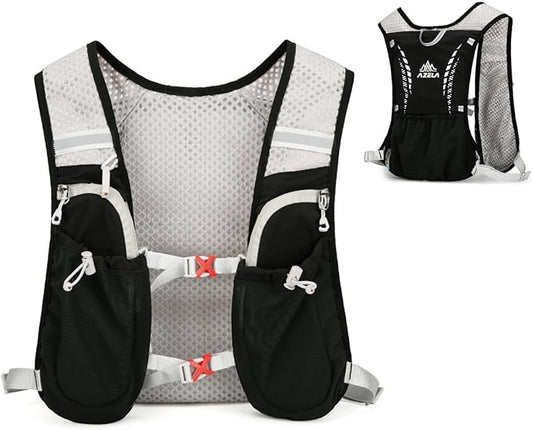 YAPJEB Lightweight Hydration Pack Backpack Vest, Optional 1.5L 2L BPA Free Water Bladder - Leakproof Breathable for Men Women Running Hiking Cycling Marathon