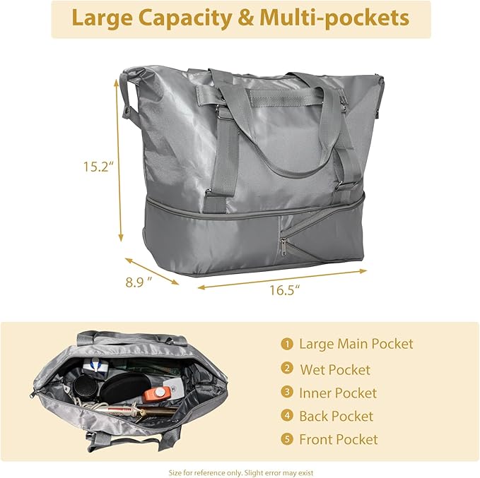 Yoga Mat Bag, Yoga Gym Bag Tote Bag with Multi Pockets For Women & Men, Yoga Mat Carrier for Pilates Travel Workout Office