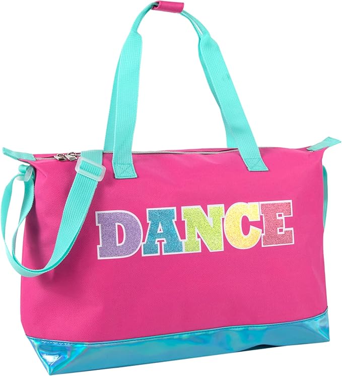Garment Dance Shoulder Bags for Girls, Teen Dancers, Costumes, Boys | Holographic Glitter Dance Bag for Kids