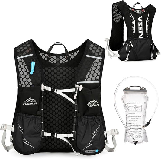 Azarxis Running Water Bottles Flask BPA Free Leakproof Hydration Vest Packs Waist Belt Replacement for Triathlon Marathon Hiking Cycling Climbing Runner