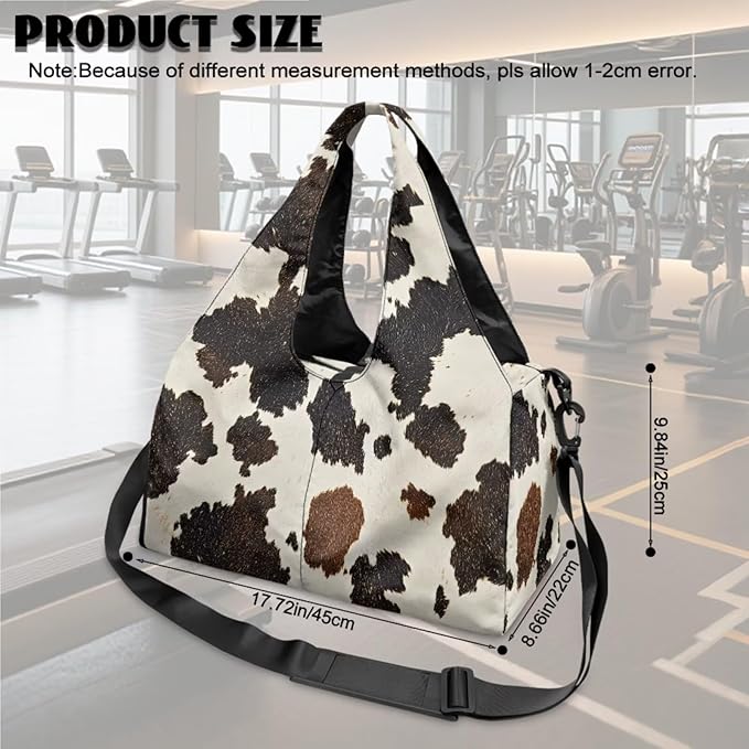 ZCFYGDX Yoga Gym Bag with Removable Adjustable Shoulder Strap, Shoe Compartment & Top Yoga Mat Holder 17.72x8.66x9.84in