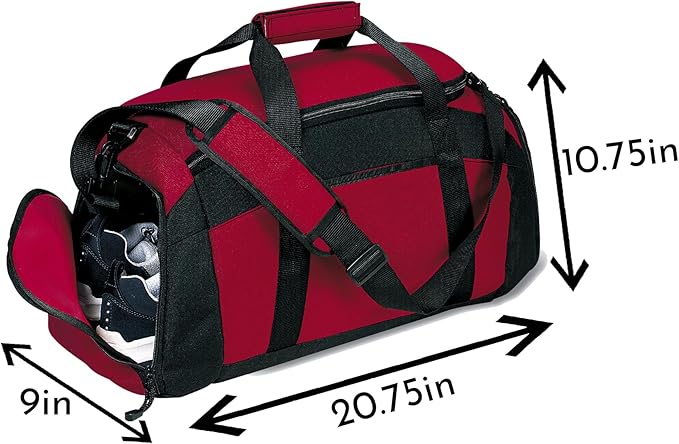 Personalized Sports Duffle Bag with Shoe Compartment (Golf, Royal)