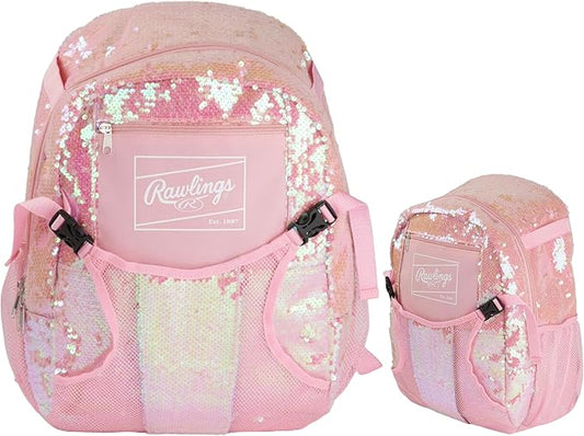 Rawlings | Remix T-Ball & Youth Equipment Bag Series | Baseball/Softball | Backpack & Duffel Options | Multiple Colors, 15" x 12" x 6" | Backpack
