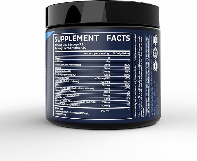 Zeal Electrolyte Powder - 30 Servings | Keto Electrolytes Powder | Zero Sugar, BCAAs, B-Vitamins | Potassium, Zinc, Magnesium | Hydration Powder Recovery Drink | Cucumber Lime