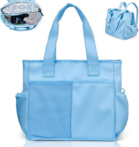 Odoland Soft Cooler Bag, Collapsible Leakproof Insulated Cooler Bag with Multi-Pocket Design, Portable Soft Side Cooler Backpack for Beach, Picnic, Camping, Travel and Daily Use for Women