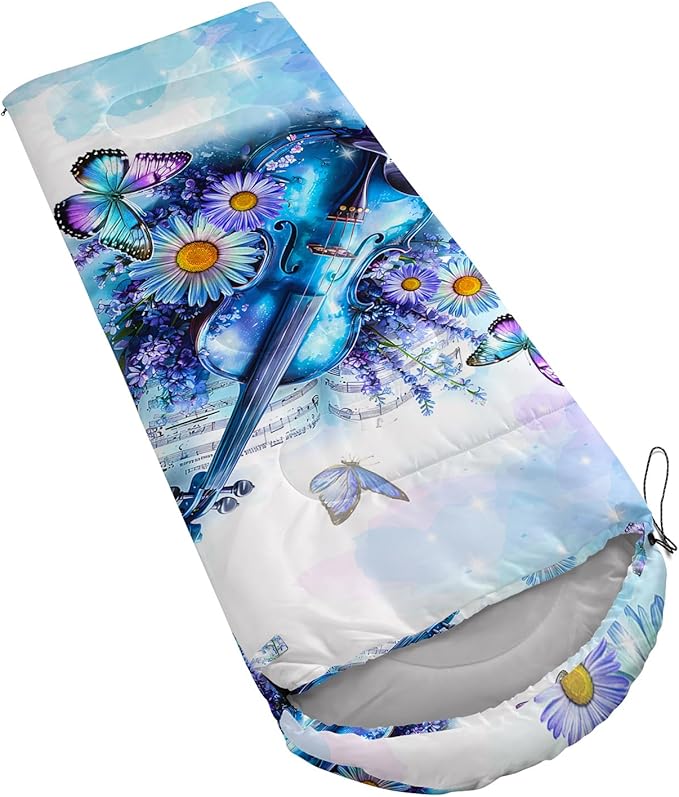 QOOMO Camping Sleeping Bags,3 Season Warm & Cool Weather,Lightweight,Waterproof Sleeping Bags for Adults & Kids,Traveling,and Outdoors,Camping Gear Equipment