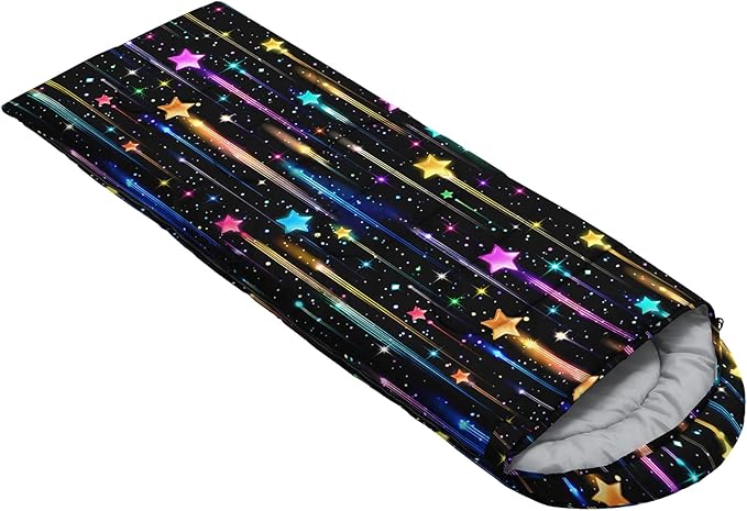 QOOMO Camping Sleeping Bags,3 Season Warm & Cool Weather,Lightweight,Waterproof Sleeping Bags for Adults & Kids,Traveling,and Outdoors,Camping Gear Equipment