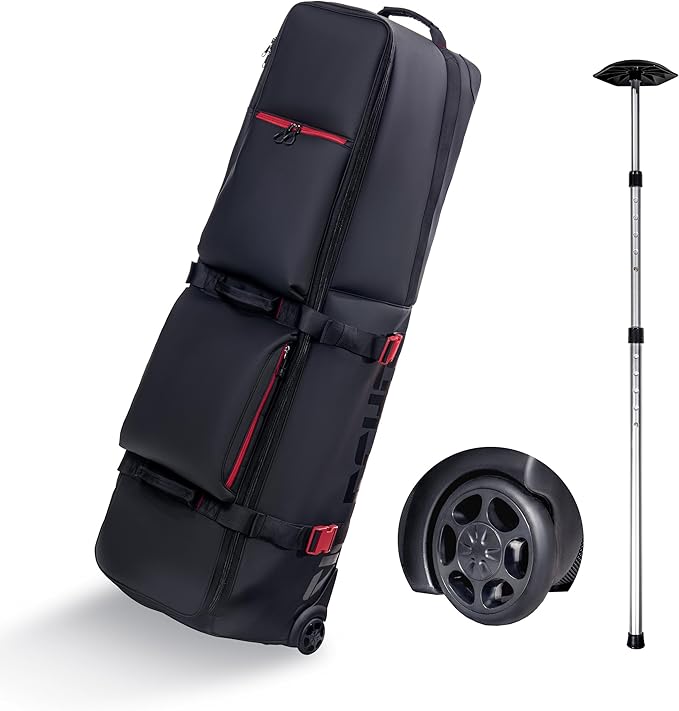 ASK ECHO LOCKLINK Roller Outdoors Golf Travel Bag Soft-Sided with Wheels/Black