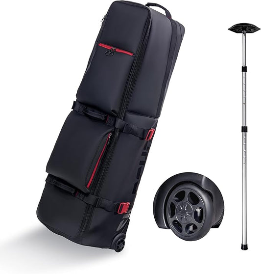 ASK ECHO LOCKLINK Roller Outdoors Golf Travel Bag Soft-Sided with Wheels/Black
