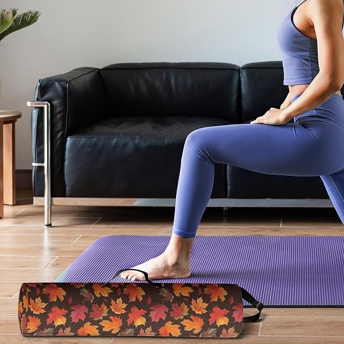 ZCFYGDX Yoga Mat Bag with Adjustable Shoulder Strap and Handle Zipper, 30in Wide x 6.3in Diameter for Yoga Mat Storage