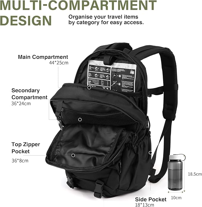 Mardingtop Tactical Molle Backpack for Men- 18L/28L EDC Hiking & Motorcycle Backpack