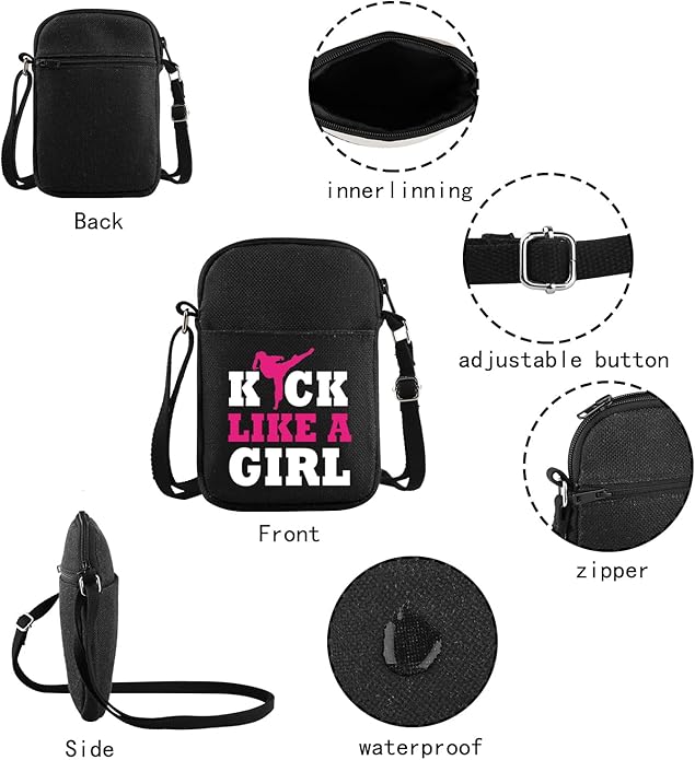 JXGZSO Karate Shoulder Bag Martial Arts Merch Taekwondo Lovers Gift