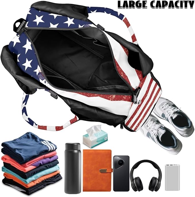 ZCFYGDX Yoga Gym Bag with Removable Adjustable Shoulder Strap, Shoe Compartment & Top Yoga Mat Holder 17.72x8.66x9.84in