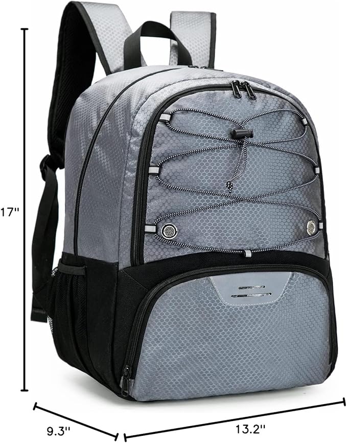 Youth Soccer Bag-Soccer Backpack&Backpack for Football Basketball,with Ball Compartment Separate Cleat Package