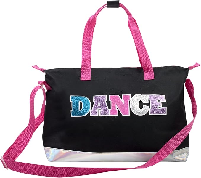 Garment Dance Shoulder Bags for Girls, Teen Dancers, Costumes, Boys | Holographic Glitter Dance Bag for Kids