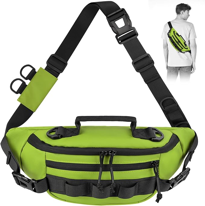 THKFISH Fishing Waist Pack, Fishing Tackle Bag Waterproof Fanny Pack for Women & Men Portable Sling Bag