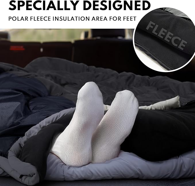 XXL Winter Sleeping Bags for Adults Cold Weather,Camping Sleeping Bag for Kids with Compression Sack,4 Season Camping Essentials Gear for Hiking,Traveling,Outdoor,Backpacking,Climbing