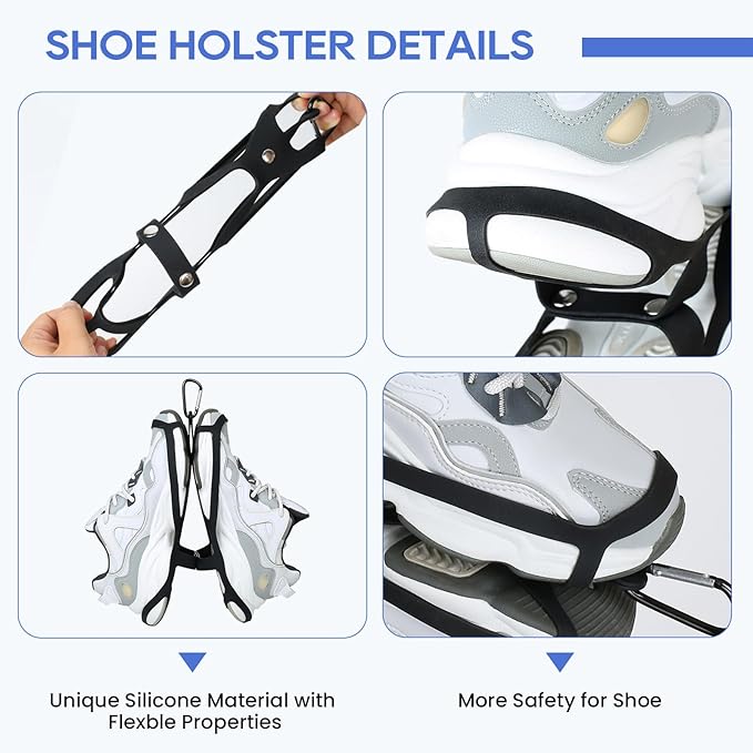 Footwear Clip Sports and Outdoor Climbing Trip,Footwear Clip Sports Accessory,Hang Extra Shoes Cleats Boots or Gear on Your Bag