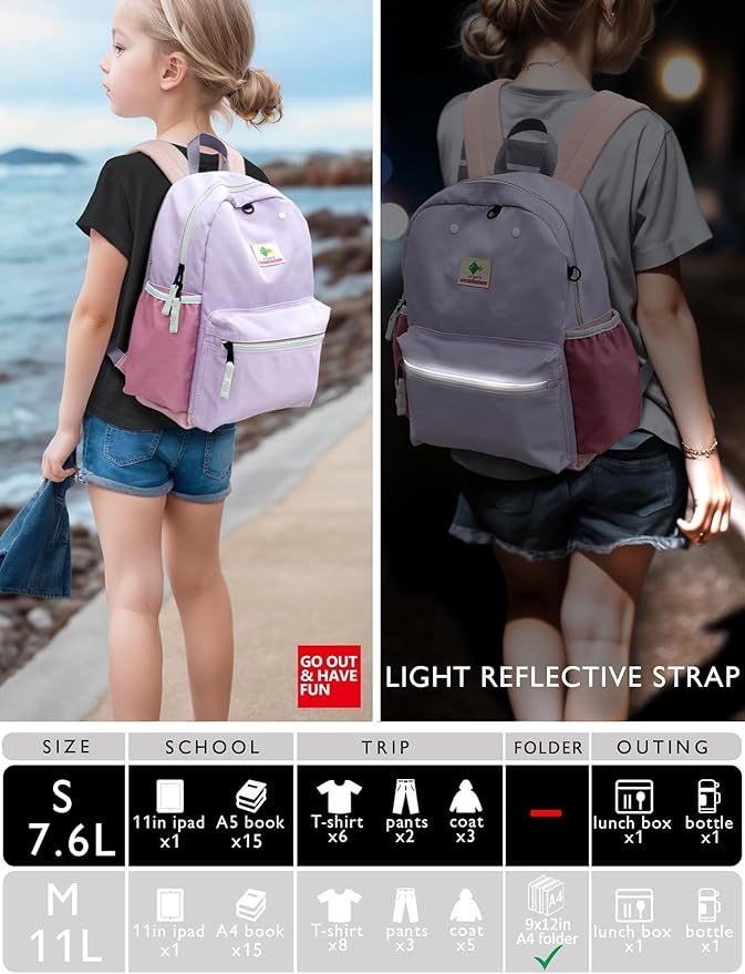 atgark Preschool Toddler Backpack For Boys Girls, School Mini & Travel, Small Kids Child Backpacks, Kindergarten Elementary bag, 11.6" H