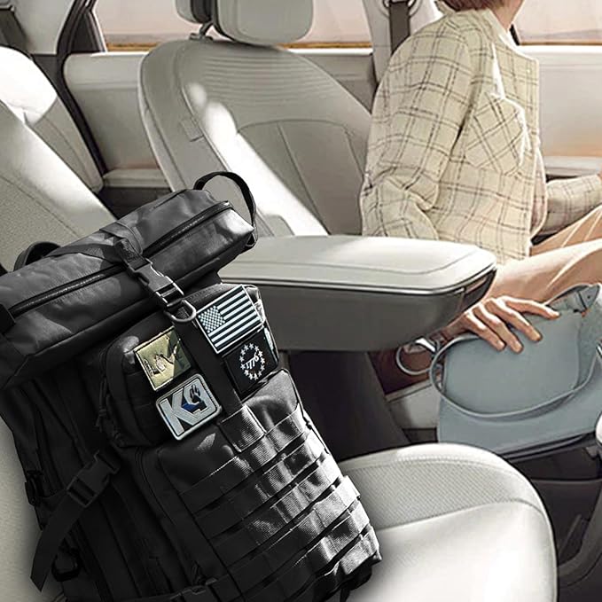 45L Tactical Backpack For Men Highland Assault Large Army Pack 3 Day Molle Bug Out Bag With Water Cup Bag Outdoor Camping Hiking Daypack Military Rucksack Black