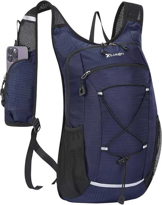 BiYiYun 15L Small Hiking Backpack Lightweight Hydration Backpack for Men Women, Warterproof Hiking Daypack for Travel Cycling