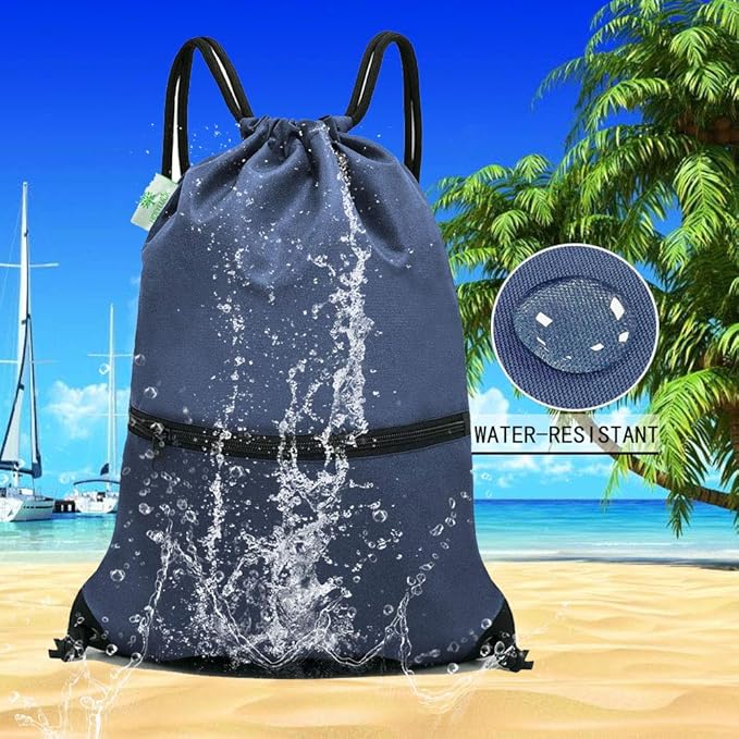 HOLYLUCK Drawstring Backpack Bag Sport Gym Sackpack