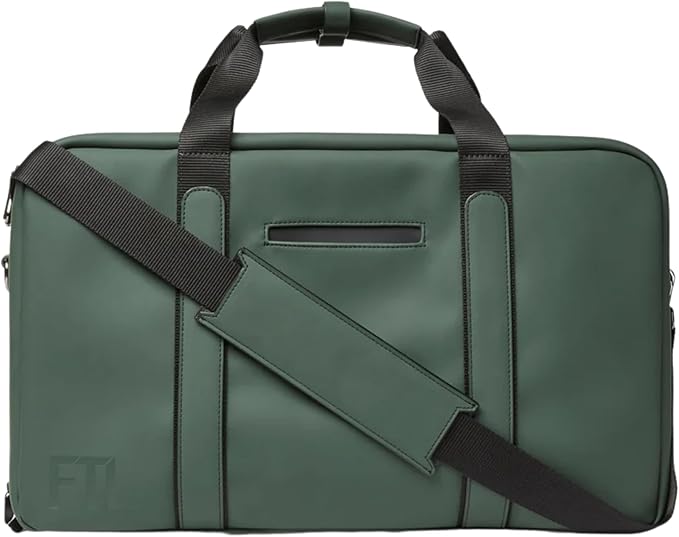 The FTL Pro Mens Travel Bag - 30L Premium Work to Gym Weekender Duffel with Garment Bag, Shoe Space & 18" Laptop Sleeve - Business Carry On Hybrid, Fits Under Airplane Seat - Abbot Green
