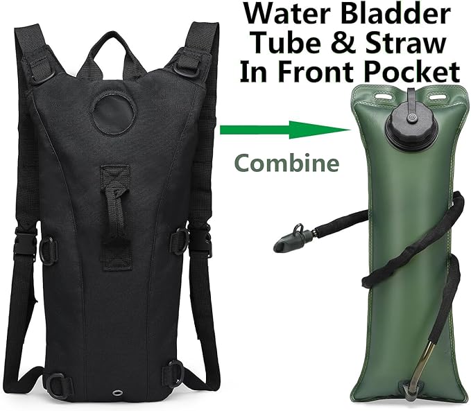 ATBP Running Hydration Vest Pack Tactical 3L Water Bladder Backpack Bag for Cycling Marathon Hiking Daypack Men & Women