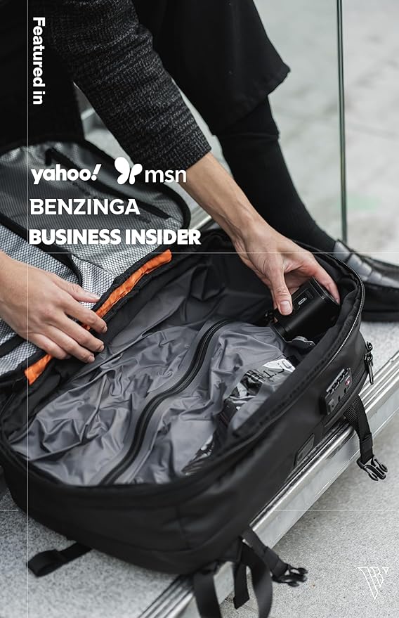 BlackVoyage Vortex Vacuum Seal Travel Backpack 60L Expandable Air Compression System Water Resistant TSA Lock Carry-On Suitcase Luggage Gray AERO - No Vacuum Pump