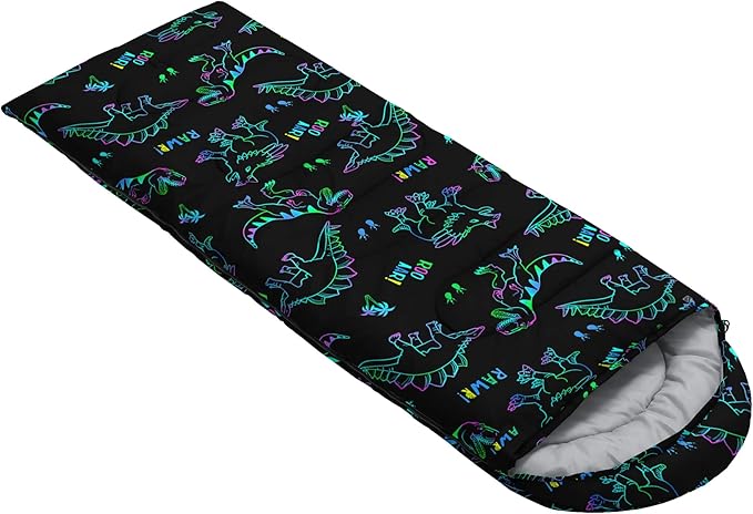 QOOMO Camping Sleeping Bags,3 Season Warm & Cool Weather,Lightweight,Waterproof Sleeping Bags for Adults & Kids,Traveling,and Outdoors,Camping Gear Equipment