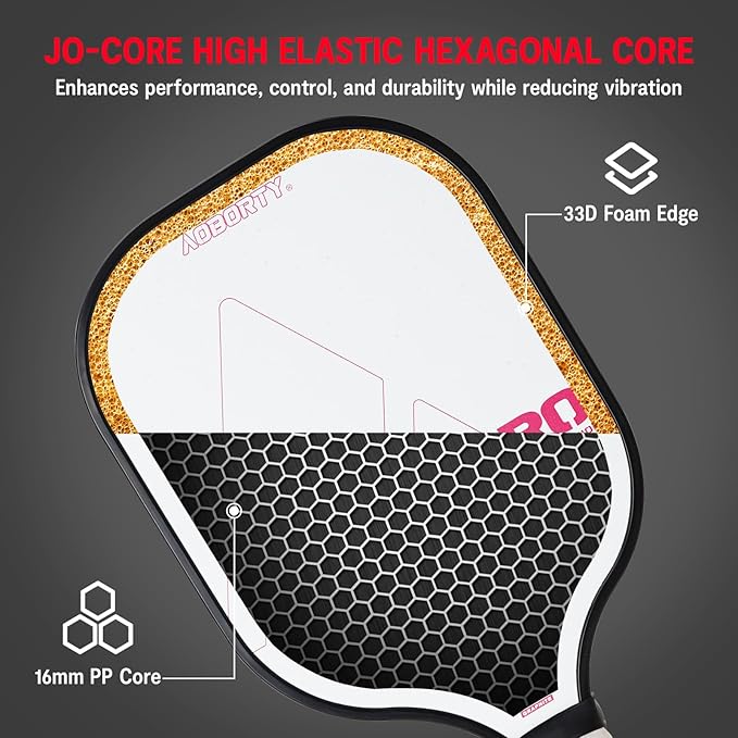 Pickleball Paddles 4 Pack - USAPA Light Graphite Premium Rackets Fiber Face & Polymer Honeycomb Core Pickleball Set with 4 Outdoor Indoor Balls Including Portable Carry Bag