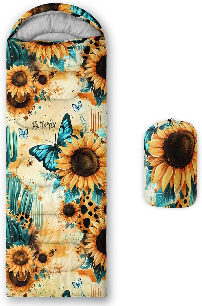 QOOMO Camping Sleeping Bags,3 Season Warm & Cool Weather,Lightweight,Waterproof Sleeping Bags for Adults & Kids,Traveling,and Outdoors,Camping Gear Equipment