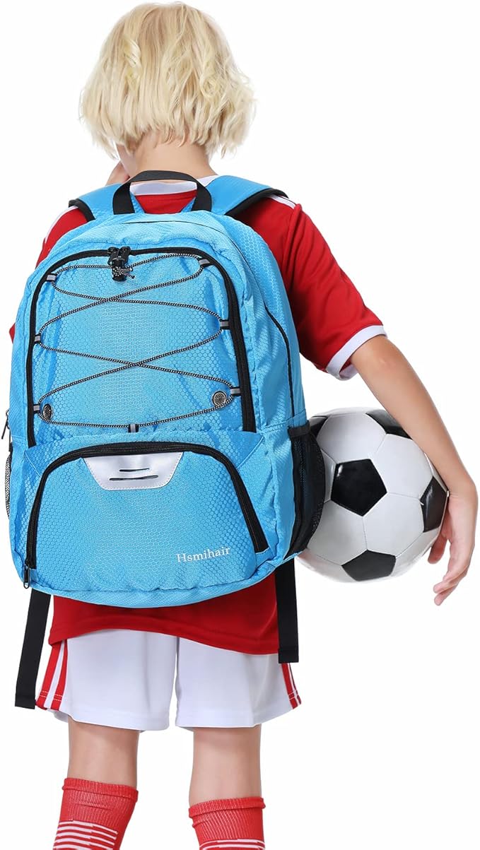 Youth Soccer Bag-Soccer Backpack&Backpack for Football Basketball,with Ball Compartment Separate Cleat Package