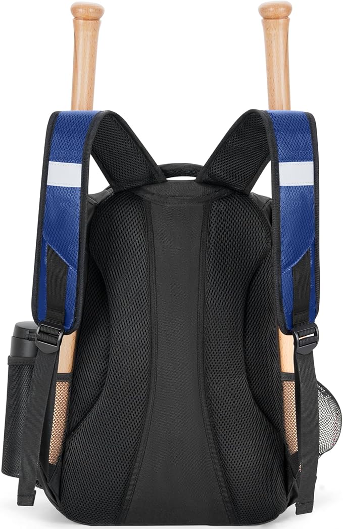 ANILD 30L Youth Baseball Backpack, Bat Backpack for Baseball with Separate Shoes Compartment, Baseball Equipment Bag with Fence Hook, Suitable for Baseball, T-Ball, Softball and More