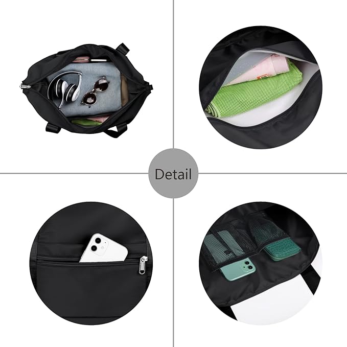 NPBAG Women Travel Duffel, Multi Functional Large Expandable Weekender Carry-on Tote, Gym Workout Overnight Bag, Mommy Hospital Bag for Labor and Delivery