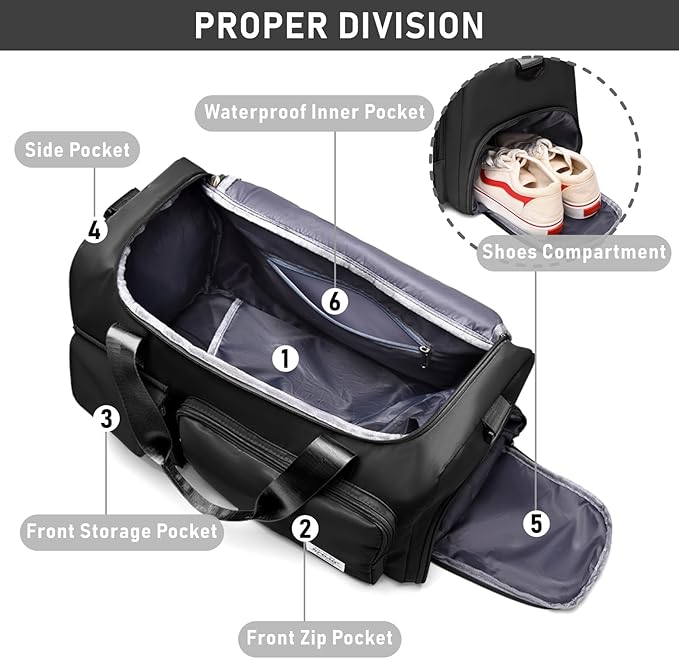 NPBAG Women Travel Duffel, Multi Functional Large Expandable Weekender Carry-on Tote, Gym Workout Overnight Bag, Mommy Hospital Bag for Labor and Delivery