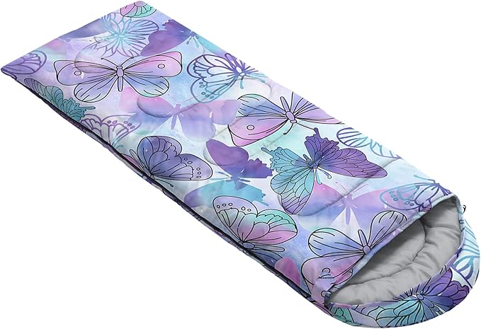 QOOMO Camping Sleeping Bags,3 Season Warm & Cool Weather,Lightweight,Waterproof Sleeping Bags for Adults & Kids,Traveling,and Outdoors,Camping Gear Equipment