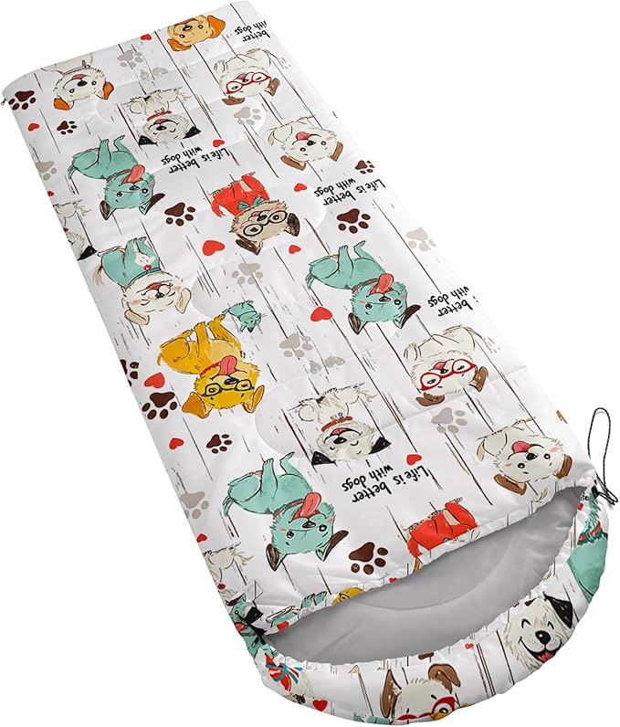 QOOMO Camping Sleeping Bags,3 Season Warm & Cool Weather,Lightweight,Waterproof Sleeping Bags for Adults & Kids,Traveling,and Outdoors,Camping Gear Equipment