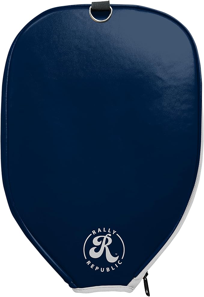 Officially Licensed Collegiate Pickleball Paddle Cover - Lightweight PU Leather Material - Durable Foam Interior Protection with Zippered Closure - Fits Most Paddles on the Market