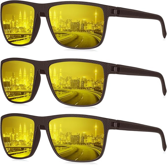 KALIYADI Polarized Sunglasses for Men, Lightweight Sun Glasses with UV Protection for Driving Fishing Golf