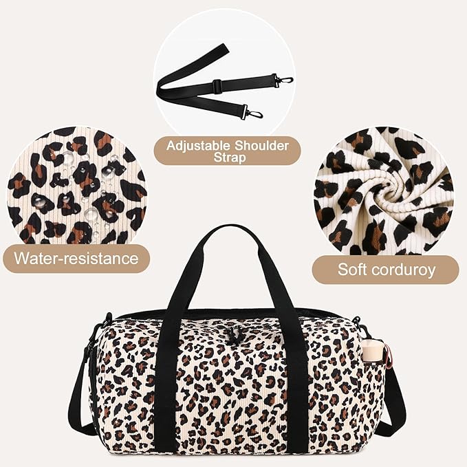 BTOOP Duffle Bag for Gym Sports Women Girls Workout Travel Bag Weekender with Shoe Compartment and Wet Pocket