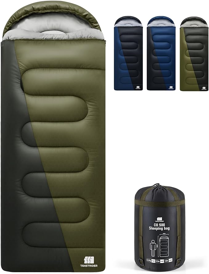 XXL Winter Sleeping Bags for Adults Cold Weather,Camping Sleeping Bag for Kids with Compression Sack,4 Season Camping Essentials Gear for Hiking,Traveling,Outdoor,Backpacking,Climbing