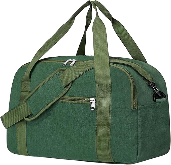 18" Small Carry on Bags for Airplanes with Laptop & Wet Compartment Underseat for Spirit Airlines Personal Item Travel Bag 18x14x8 in Duffle Gym Bag for Women Men