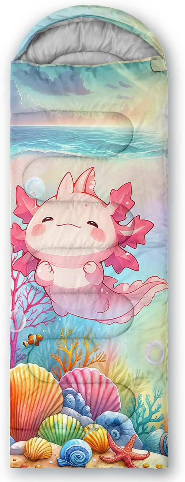 QOOMO Camping Sleeping Bags,3 Season Warm & Cool Weather,Lightweight,Waterproof Sleeping Bags for Adults & Kids,Traveling,and Outdoors,Camping Gear Equipment