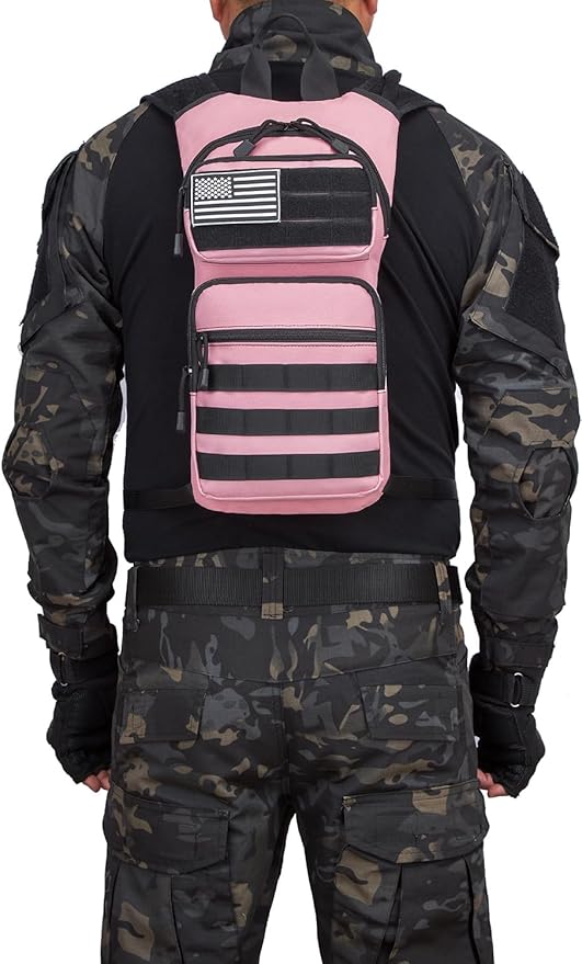 ATBP Insulated Water Hydration Pack Bag with 3L TPU Bladder Tactical Molle Hydration Backpack for Hiking Cycling Running