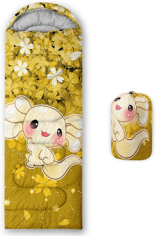 QOOMO Camping Sleeping Bags,3 Season Warm & Cool Weather,Lightweight,Waterproof Sleeping Bags for Adults & Kids,Traveling,and Outdoors,Camping Gear Equipment