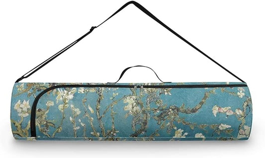 ZCFYGDX Yoga Mat Bag with Adjustable Shoulder Strap and Handle Zipper, 30in Wide x 6.3in Diameter for Yoga Mat Storage