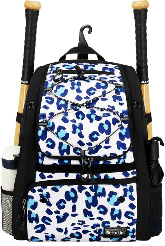 Youth Baseball Bag with Vented Shoe Compartment, Softball Bat Bag for Batting Mitten, Helmet, Teeball Gear - Adult Boys Girls Kids