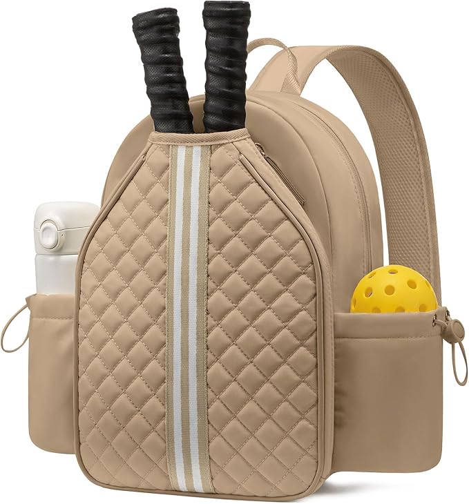Sucipi Pickleball Bags for Women Lightweight Crossbody and Stylish Quilted Pickleball Paddle Sling Bag Backpack