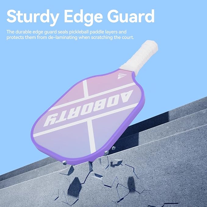 Pickleball Paddles 4 Pack - USAPA Light Graphite Premium Rackets Fiber Face & Polymer Honeycomb Core Pickleball Set with 4 Outdoor Indoor Balls Including Portable Carry Bag